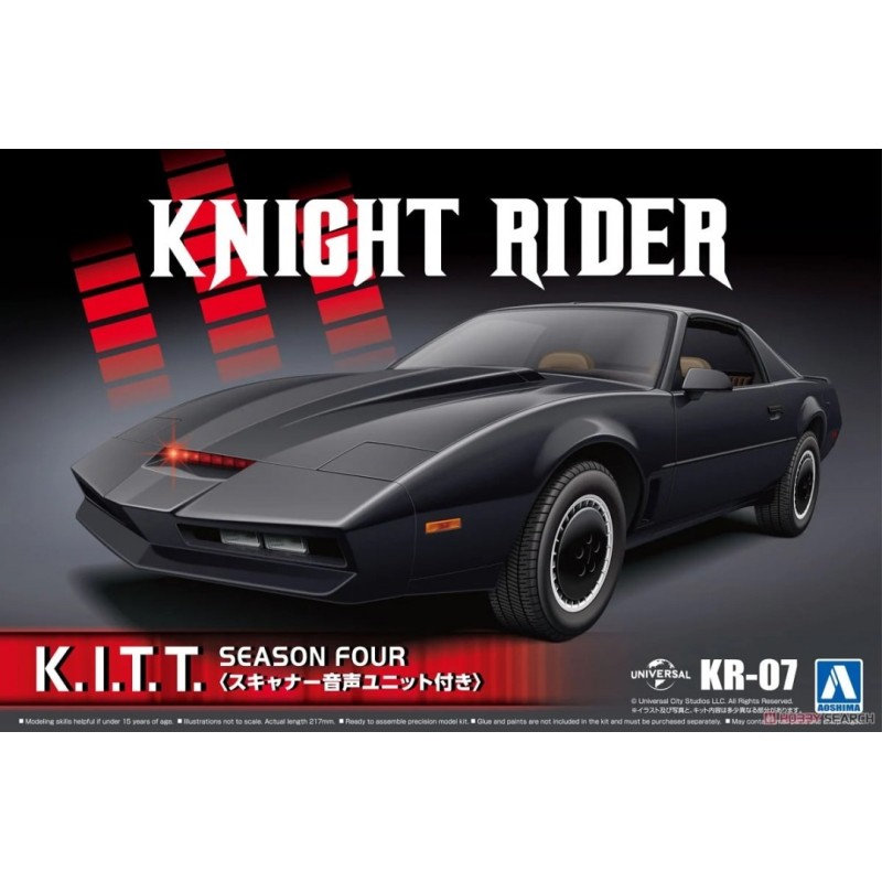 Maqueta 1/24 Knight Rider Knight 2000 K.I.T.T. Season IV con escáner y voz