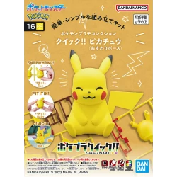 Maqueta Bandai Pokemon Plamo Collection Quick!! 16 Pikachu (Sitting Pose)