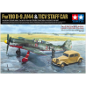 Maqueta de avión Tamiya 1/48 Focke-Wulf Fw190 D-9 JV44 & Citroen 11CV Staff Car Set