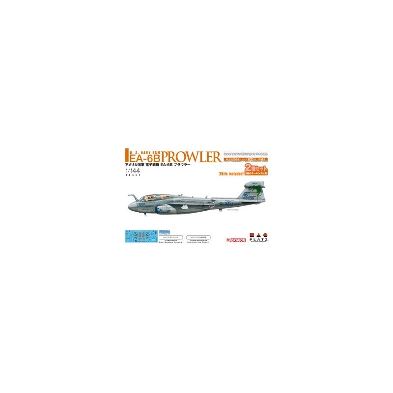 Platz 1/144 US Navy Electronic Warfare Aircraft EA-6B Prowler (set of 2) model kit