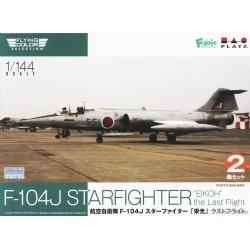 Maqueta de avion Platz 1/144 JASDF F-104J Starfighter Glory Last Flight (set of 2)