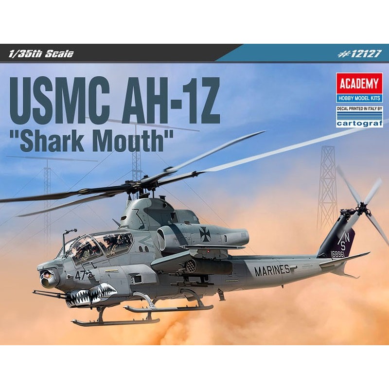 Maqueta de Helicóptero USMC AH-1Z "Shark Mouth" 1/35 de Academy