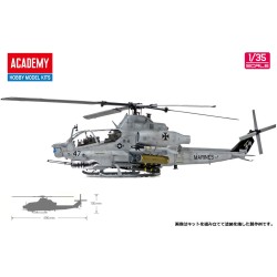 Academy 1/35 USMC AH-1Z "Shark Mouth" helicopter model kit