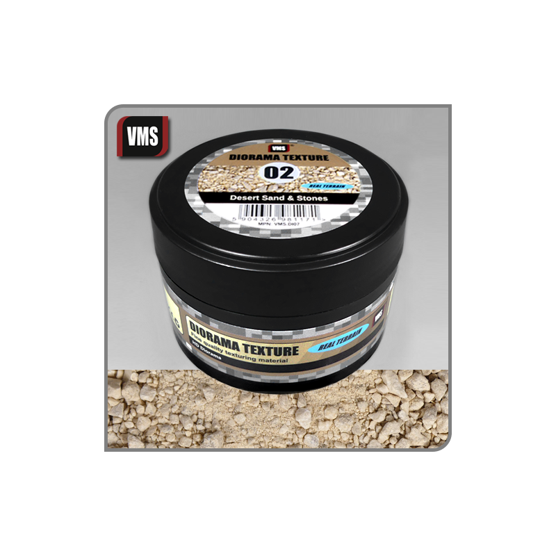 VMS Diorama Texture No. 2 Desert Sand & Stones 100 ml