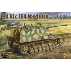 Border Model 1/35 Sd.Kfz. 164 Nashorn Early/Command w/4 figures model kit