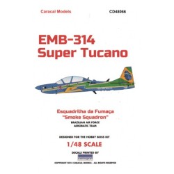 Caracal Models 1/48 Embraer EMB-314 Super Tucano "Esquadrilha da Fumaca"