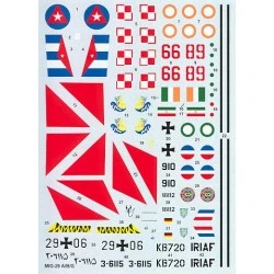 Hi-Decal 1/48 Decals Mikoyan MiG-29A/MiG-29B/MiG-29C Fulcrum A