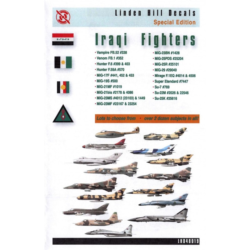 Linden Hill 1/32 Decals Iraqi Fighters (28)