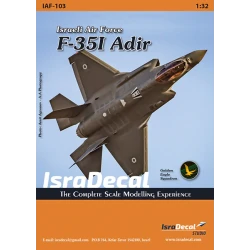 Isradecal 1/32 Decals  IAF Lockheed-Martin F-35I Adir [F-35A]