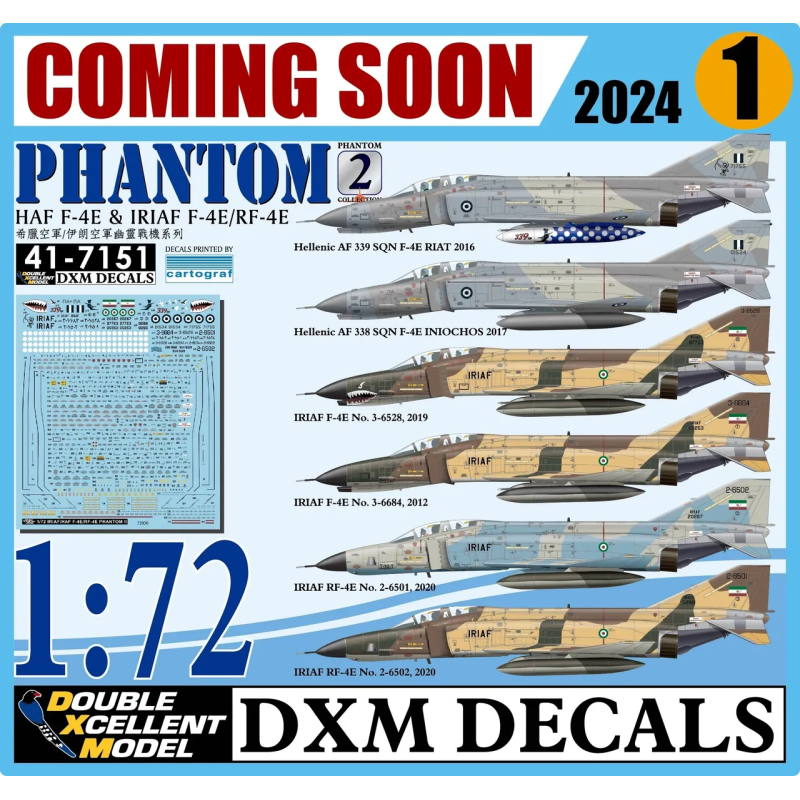 Calcas DXM HAF F-4E & IRIAF F-4E/RE-4E Phantom Collection 2