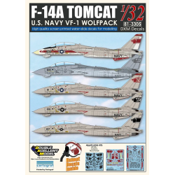 DXM decals 1/32 F-14A Tomcat U.S. Navy VF-1 Wolfpack