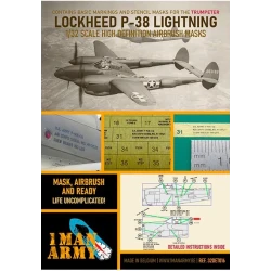 1 Man Army 1/32 MASK for Lockheed P-38L Lightning