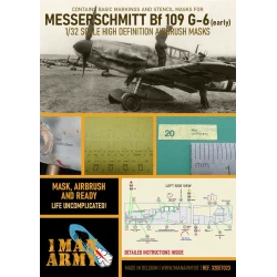 1 Man Army 1/32 MASK for Messerschmitt Bf 109G-6 (early)