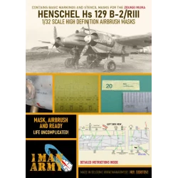 1 Man Army 1/32 MASK for Henschel Hs-129 B2/RIII