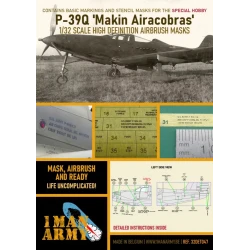 1 Man Army 1/32 MASK for P-39Q "Makin Airacobras"