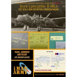 1 Man Army 1/32 MASK for Avro Lancaster B Mk.1