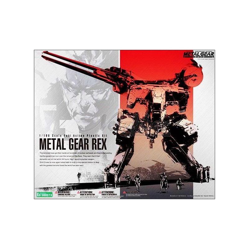 Imagen de la maqueta 1/100 Metal Gear REX de Kotobukiya