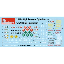 Miniart 1/35 High Pressure Cylinders w/Welding Equipment