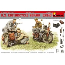 Maqueta 1/35 U.S. Motorcycle Repair Crew Special Edition Miniart