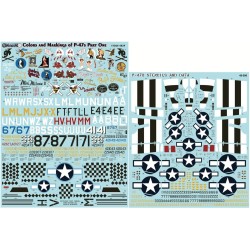 Furball  decals 1/48 Colors and Markings of Republic P-47D and P-47Ms Thunderbolts Part 1