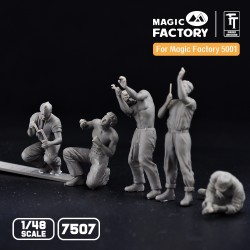 Magic factory 1/48 Ground Service Crew Set  resin kit