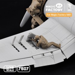 Figuras en resina Magic factory 1/48 Ground Service Crew Set