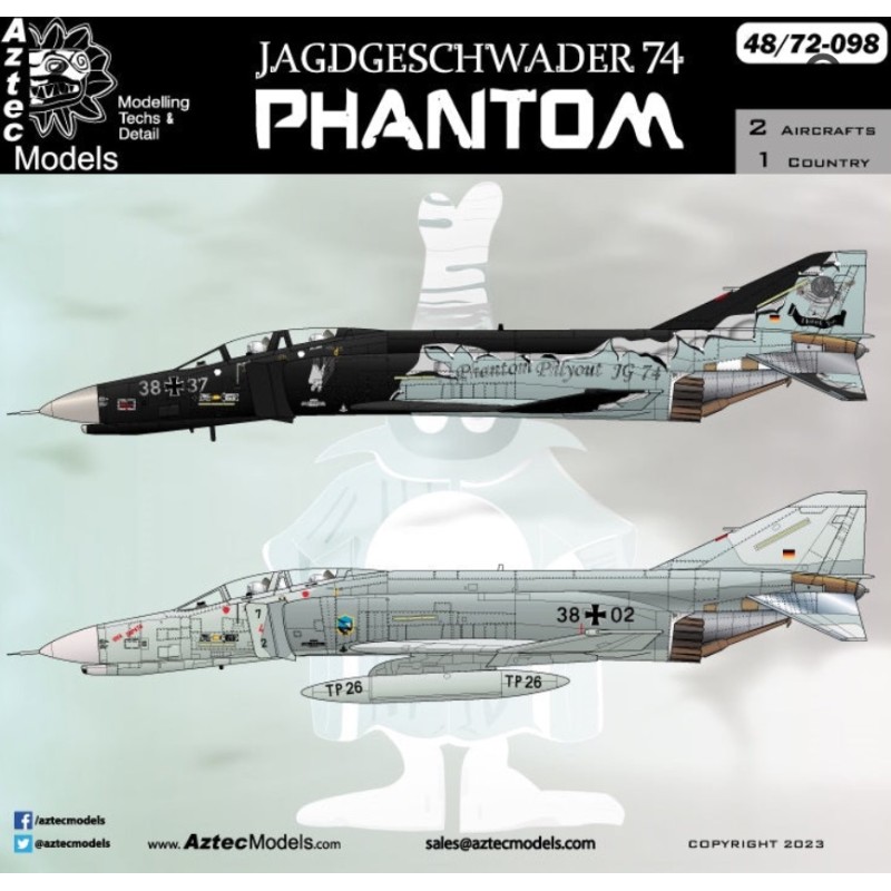 Calcas1/48 Aztec Models  Jagdgeschwader 74 Phantom