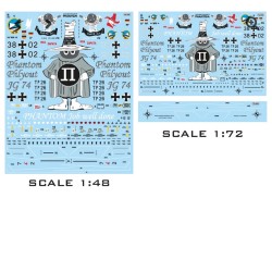 Aztec Models Decals 1/48 Jagdgeschwader 74 Phantom