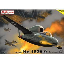 Maqueta 1/72 Heinkel He 162A-9 "Salamander" JG.300 de AZ Model