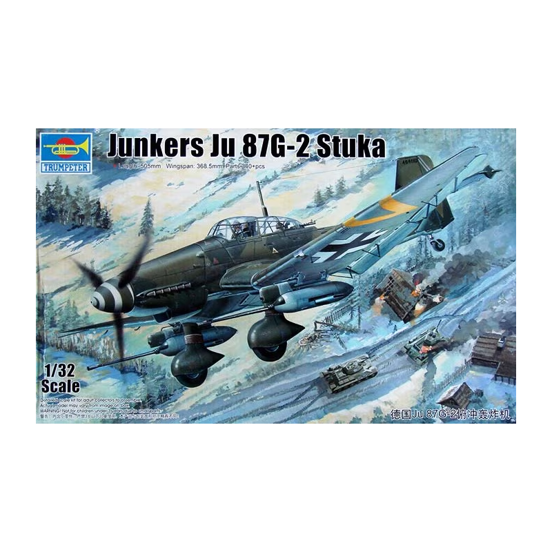 Trumpeter 132 German Junkers Ju 87g 2 Stuka Aircraft Model Kit