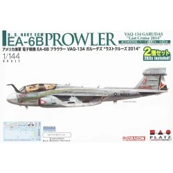 Maqueta de avion Platz 1/144 1/144 US Navy Electronic Warfare Aircraft EA-6B Prowler VAQ-134 Garudas Last Cruise 2014 (set of 2)