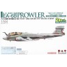 Maqueta de avion Platz 1/144 1/144 US Navy Electronic Warfare Aircraft EA-6B Prowler VAQ-134 Garudas Last Cruise 2014 (set of 2)