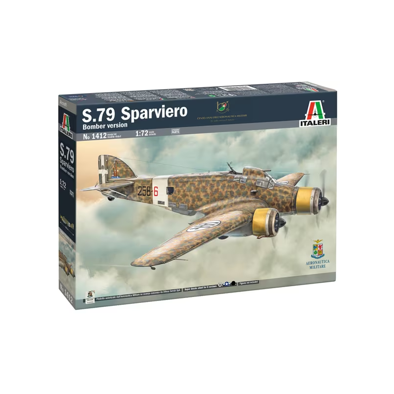 Italeri  1/72 S.79 Sparviero Bomber versionaircraft model kit