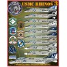 Calcas Furball 1/48 USMC Rhinos part 3 with options for 8 McDonnell F-4Ns and 2 F-4J Phantoms.