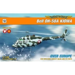 Maqueta de helicoptero Miniwing 1/144 Bell OH-58A KIOWA / over Europe