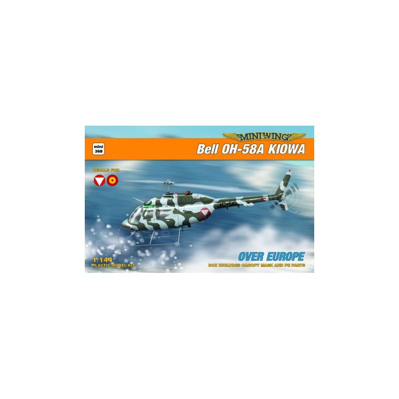 Miniwing 1/144 Bell OH-58A KIOWA / over Europe  helicopter model kit