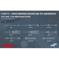 Meng 1/48 U.S. Long/Medium-Range Air-to-Air Missiles model kit