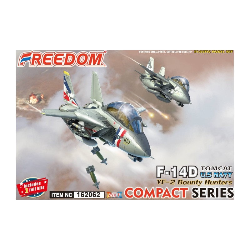 Freedom Model Kits Eggplane F-14D TOMCAT VF-2 Bounty Hunters