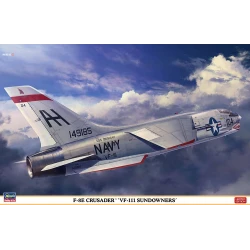 Hasegawa 1/48 F-8E Crusader VF-111 Sundowners aircraft model kit