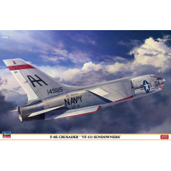 Maqueta de avion Hasegawa 1/48 F-8E Crusader VF-111 Sundowners