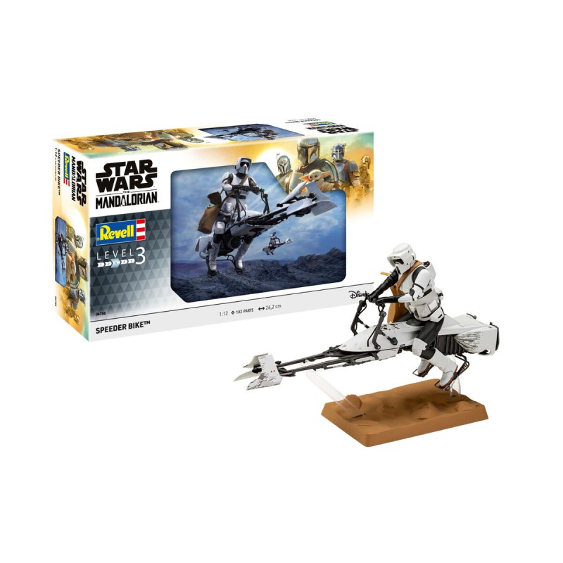 Maqueta Revell Star Wars Speeder Bike 1:12 - Kit de Modelo Avanzado