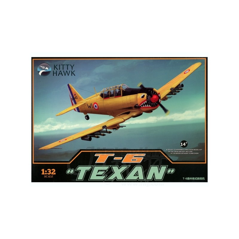 Maqueta de avion Kittyhawk 1/32 T-6 Texan International Specifications Version