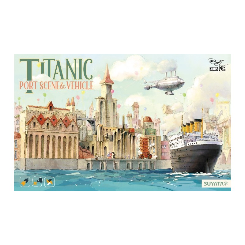 Maqueta Titanic Port Scene & Airship de Suyata en Robotines