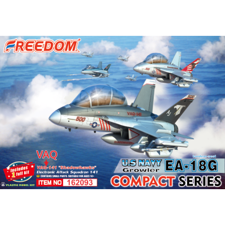 Maqueta de avion  Freedom Model Kits EA-18G Growler VAQ-141 Shadowhawks Electronic Attack Squadron 141