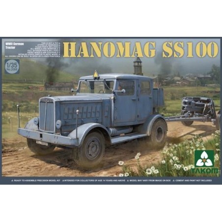 Modelo Hanomag SS100 WWII alemán a escala 1/35 de Takom