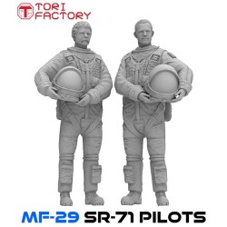 1/48 US Air Force Strategic Reconnaissance Aircraft SR-71 Pilot & RSO Set (2 Body Set)