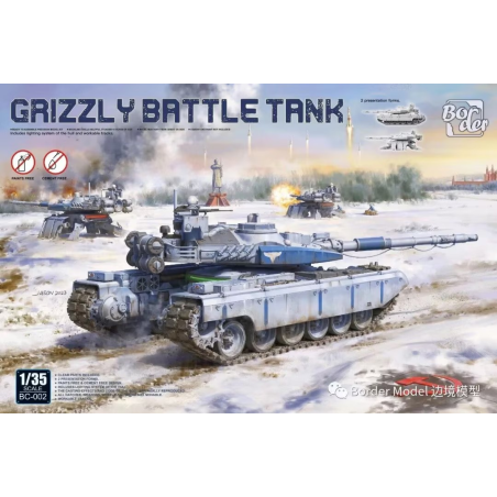 Maqueta de tanque Grizzly Battle Tank 1/35 de Border Model