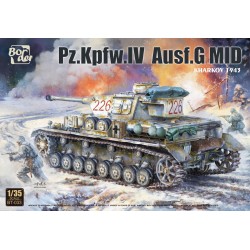 Maqueta detallada del tanque Pz.Kpfw. IV Ausf. G MID 'Kharkov 1943' 1/35 de Border Model disponible en Robotines