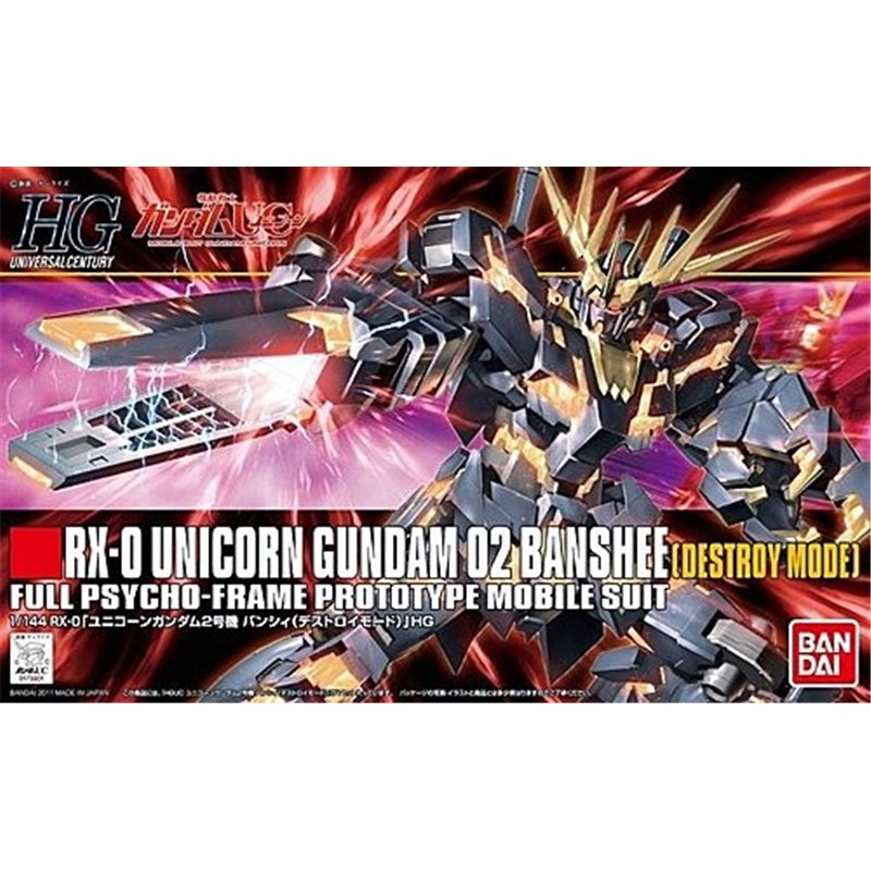 Pre-order 1/144 HGUC Unicorn Gundam 2 Banshee (Destroy Mode)