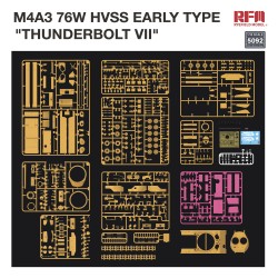 1/35 M4A3 76W HVSS Early Type Thunderbolt VII